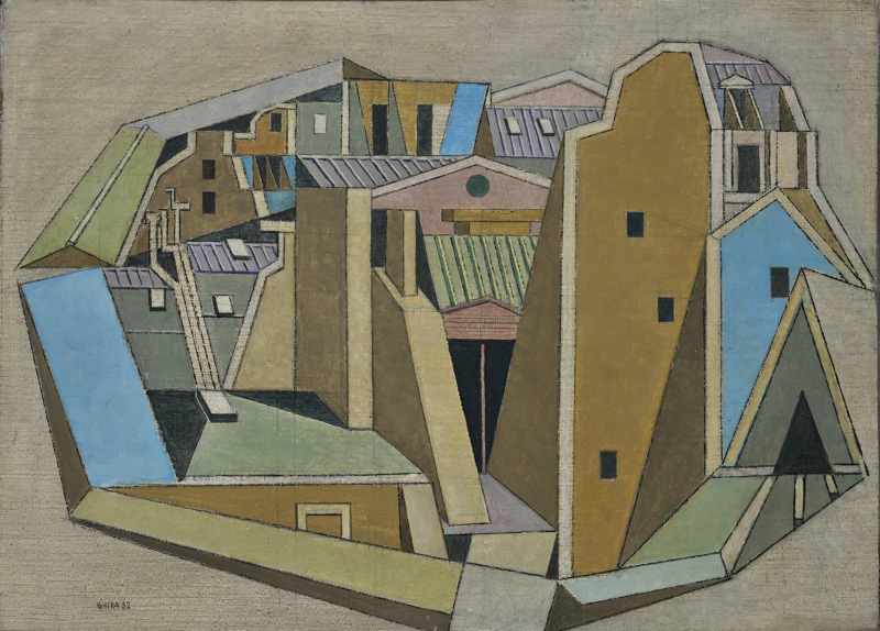 Parisian rooftops - Nikos Hadjikyriakos-Ghikas 作品高清图 - 麦田艺术
