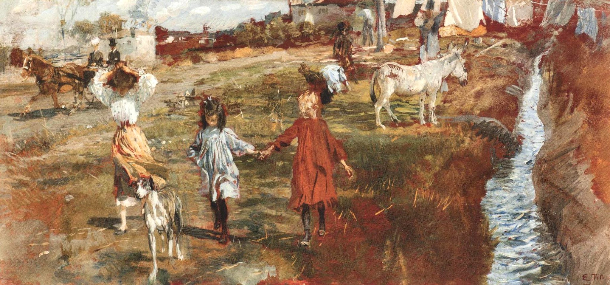 Spring A Tito Spring - Ettore Tito 作品高清图 - 麦田艺术