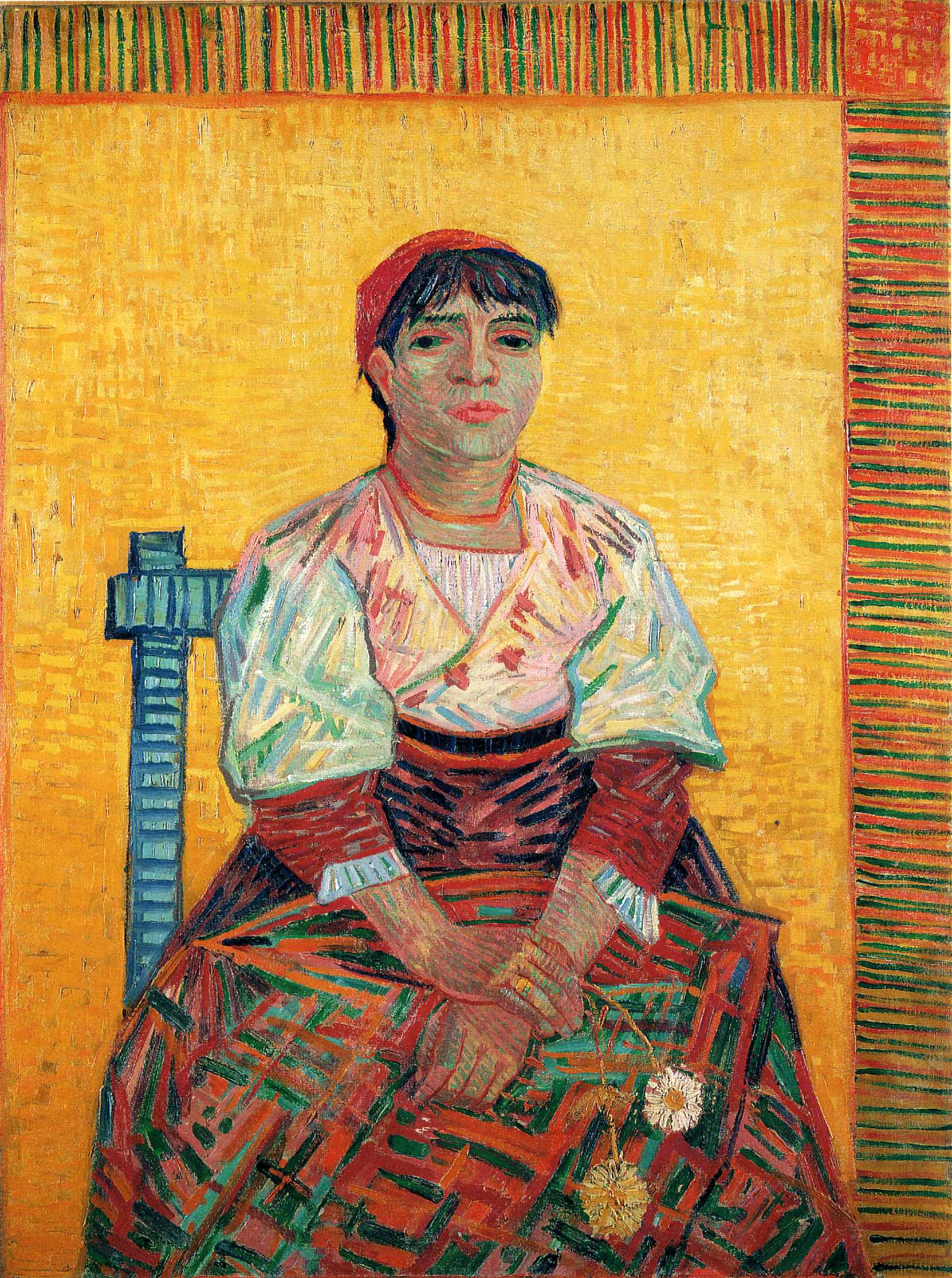Italian Woman (Agostina Segatori) 梵高油画作品,无水印高清大