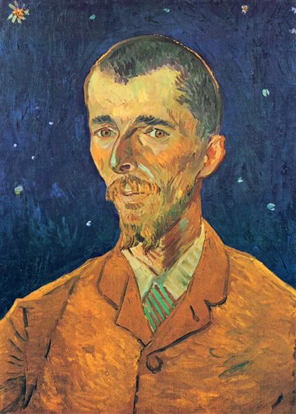portrait of eugene boch 梵高油画作品,无水印高清大图 - 麦田艺术