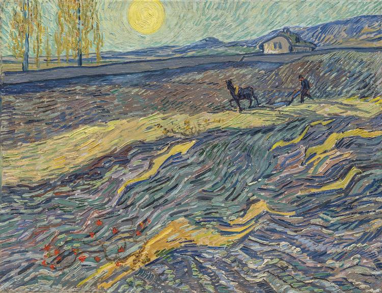 Laboureur dans un Champ, 1889 - Vincent van Gogh