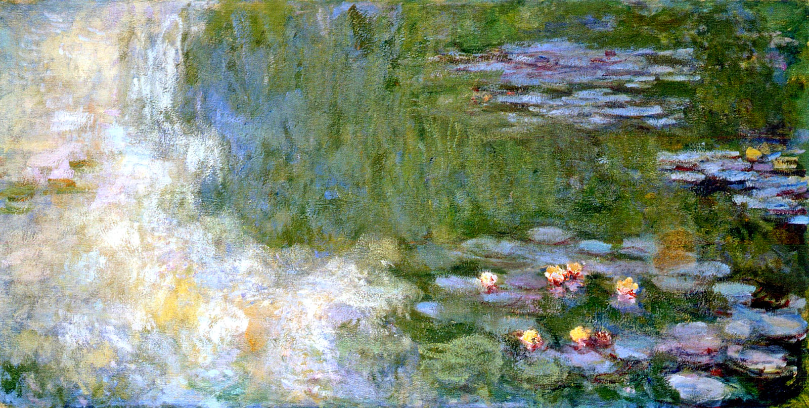 Water Lily Pond 莫奈油画作品 无水印高清大图 麦田艺术