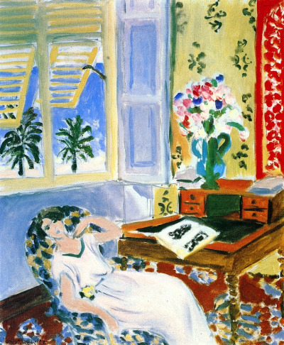 Henri Matisse、INTERIEUR A NICE、画集画、新品額装付 Henri Matisse、INTERIEUR A NICE、画集画、新品額装付