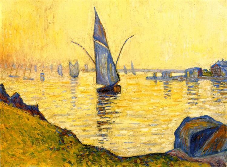 Concarneau (study) - 保罗·西涅克作品,无水印高清大图 - 麦田艺术