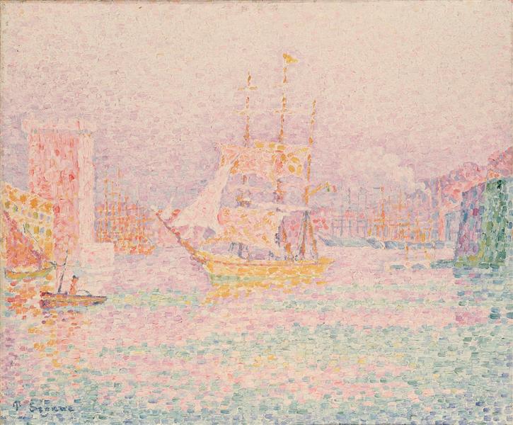 The Harbour at Marseilles - 保罗·西涅克作品,无水印高清大图 - 麦田艺术