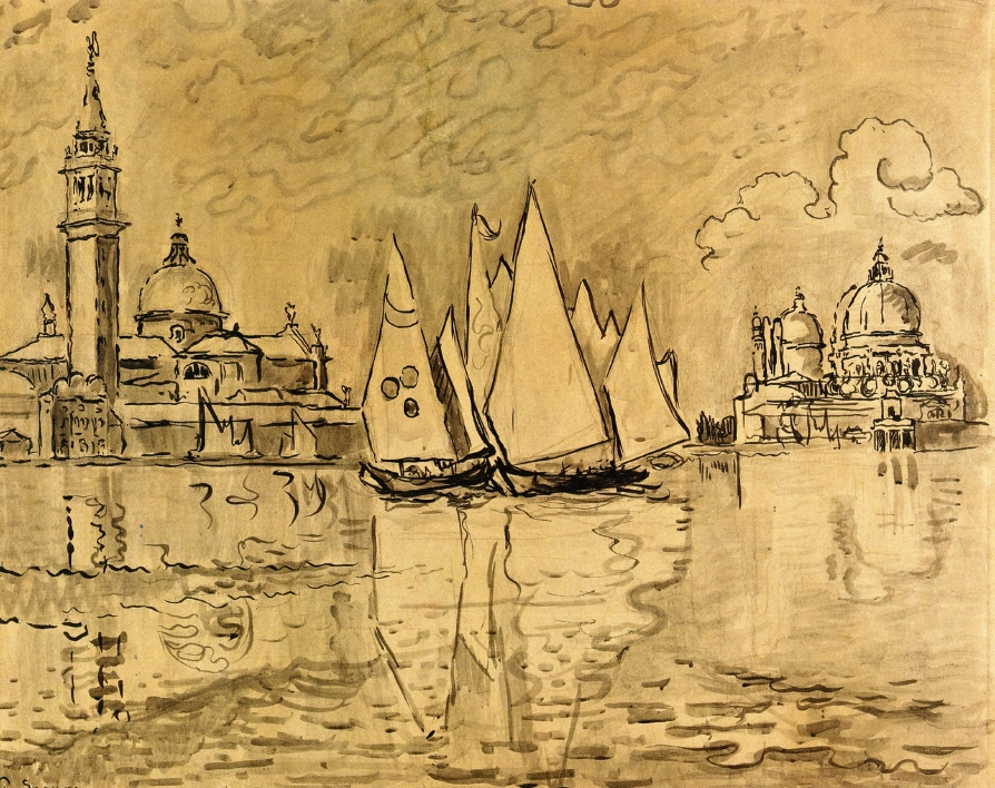 Study for Venice, Morning - 保罗·西涅克作品,无水印高清大图 - 麦田艺术