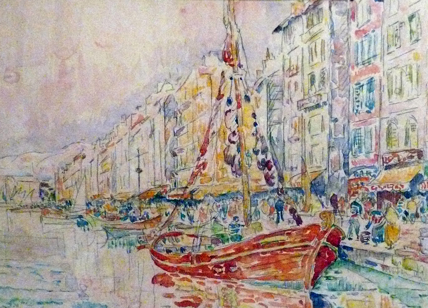 An Old port of Marseille - 保罗·西涅克作品,无水印高清大图 - 麦田艺术