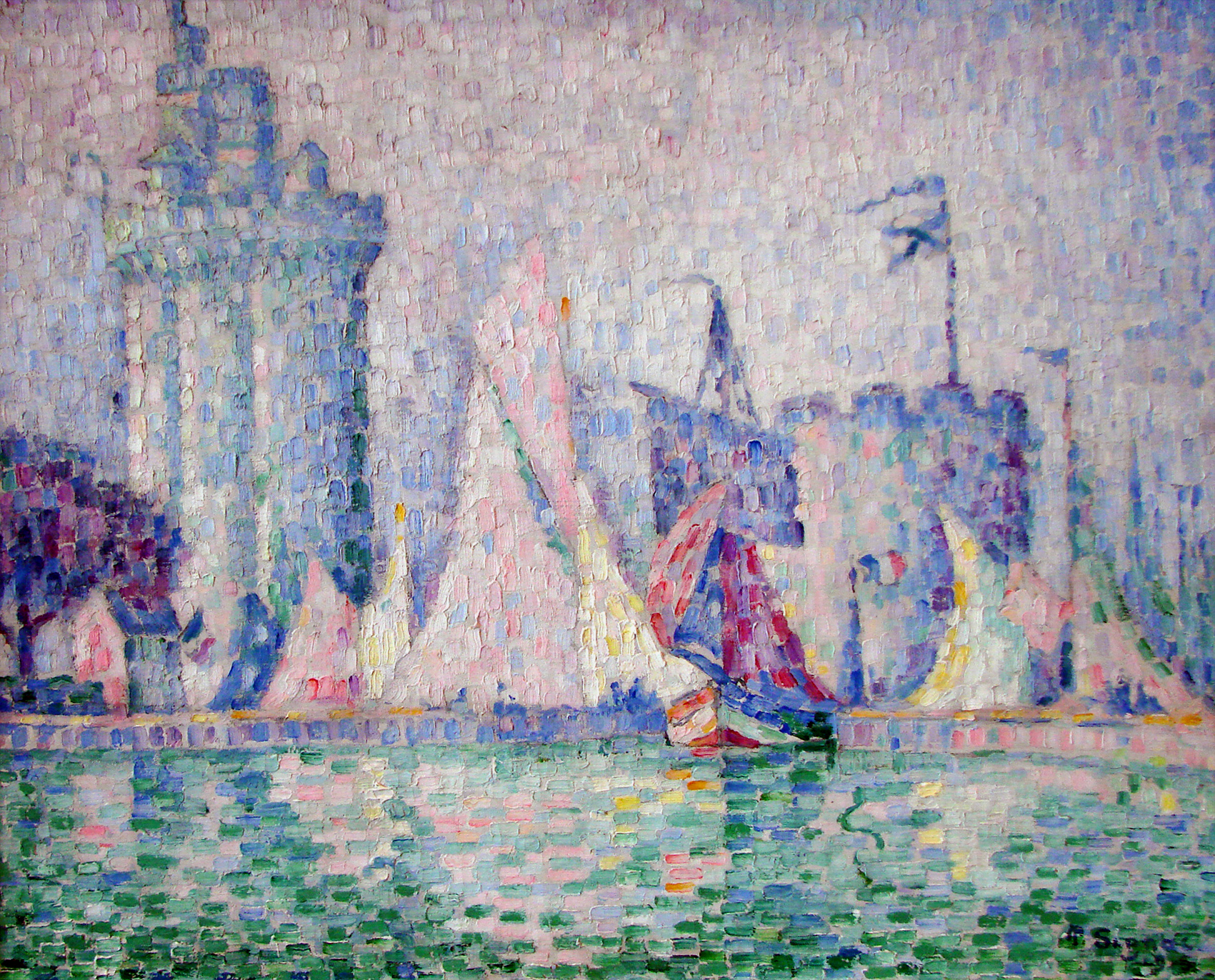 The Port of La Rochelle - 保罗·西涅克作品,无水印高清大图 - 麦田艺术