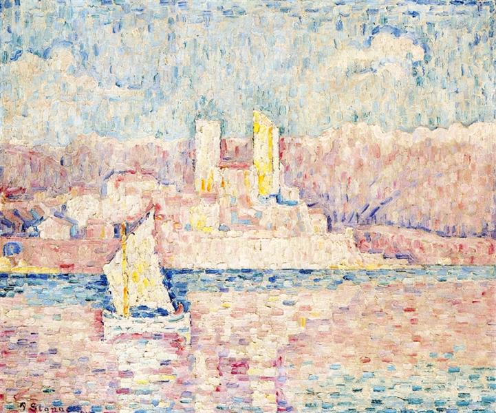 Cap d'Antibes - 保罗·西涅克作品,无水印高清大图 - 麦田艺术