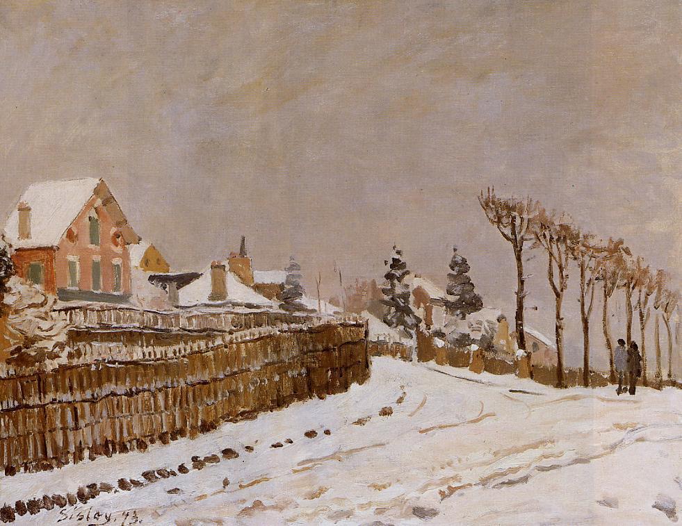 Snow at Louveciennes - Alfred Sisley