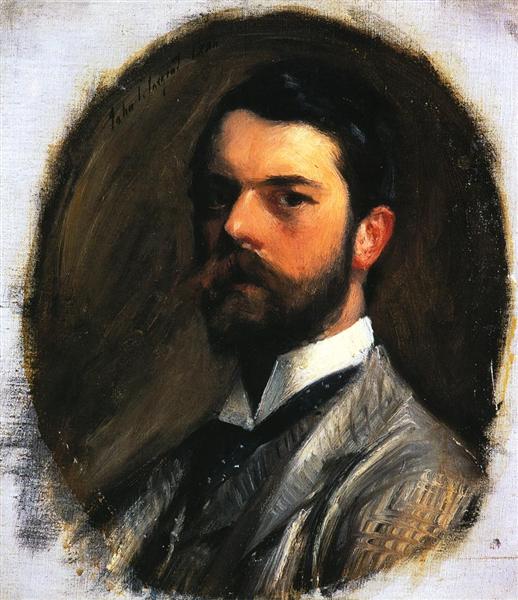 self-portrait - 约翰·辛格·萨金特作品,无水印高清大图 - 麦田艺术