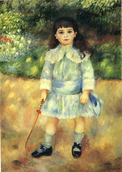 pierre-auguste renoir创作年代:1885风格:印象派体裁:肖像画材质:布