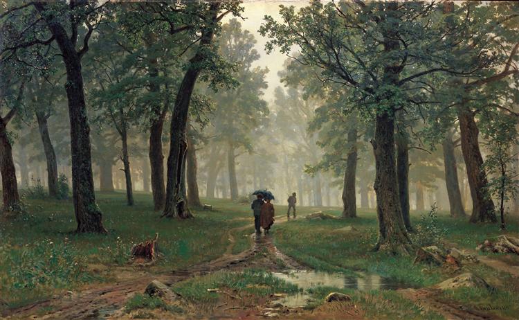 Rain in the Oak Forest, 1891 - Ivan Shishkin