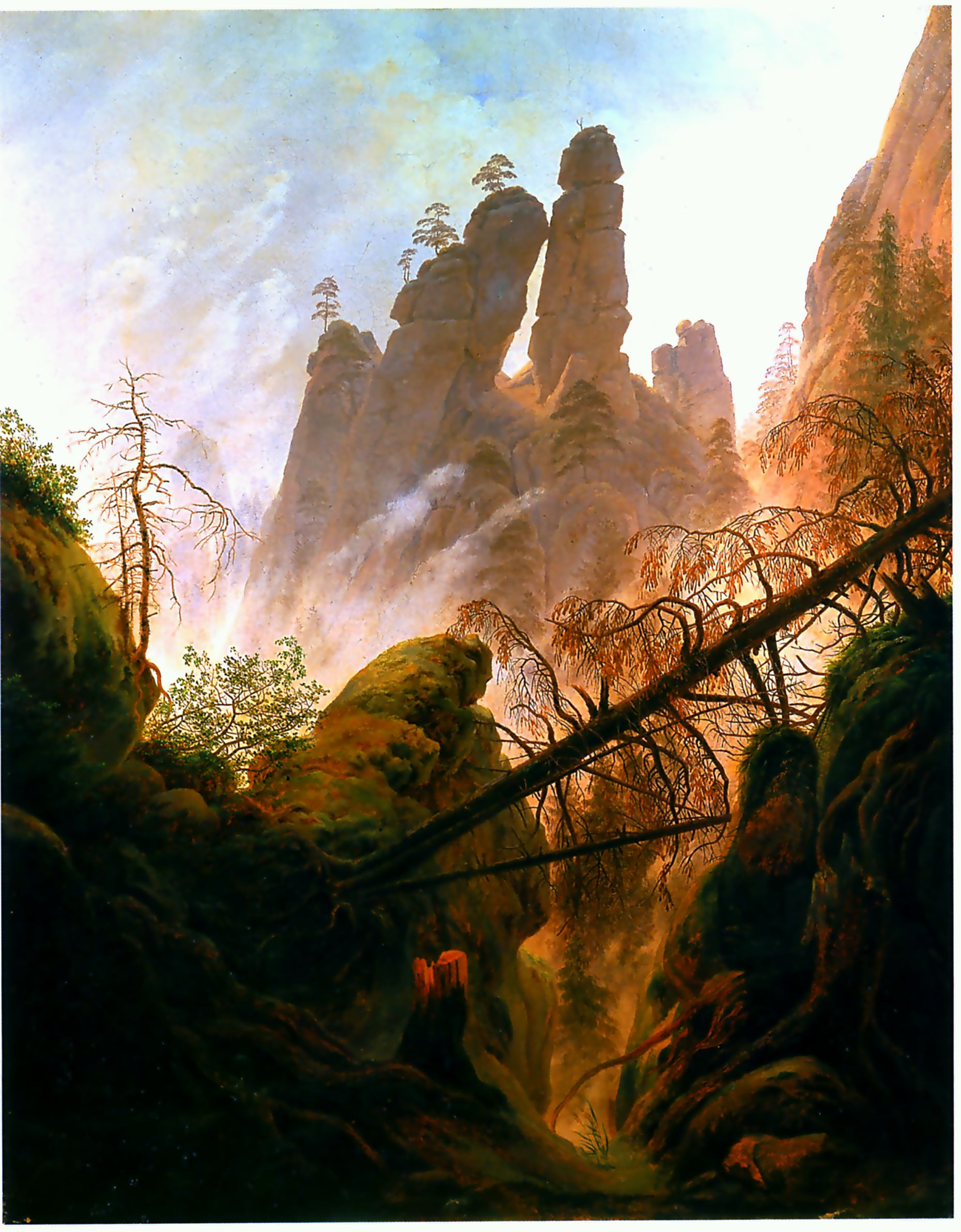 Rocky Ravine - 卡斯帕·大卫·弗里德里希作品,无水印高清大图- 麦田艺术