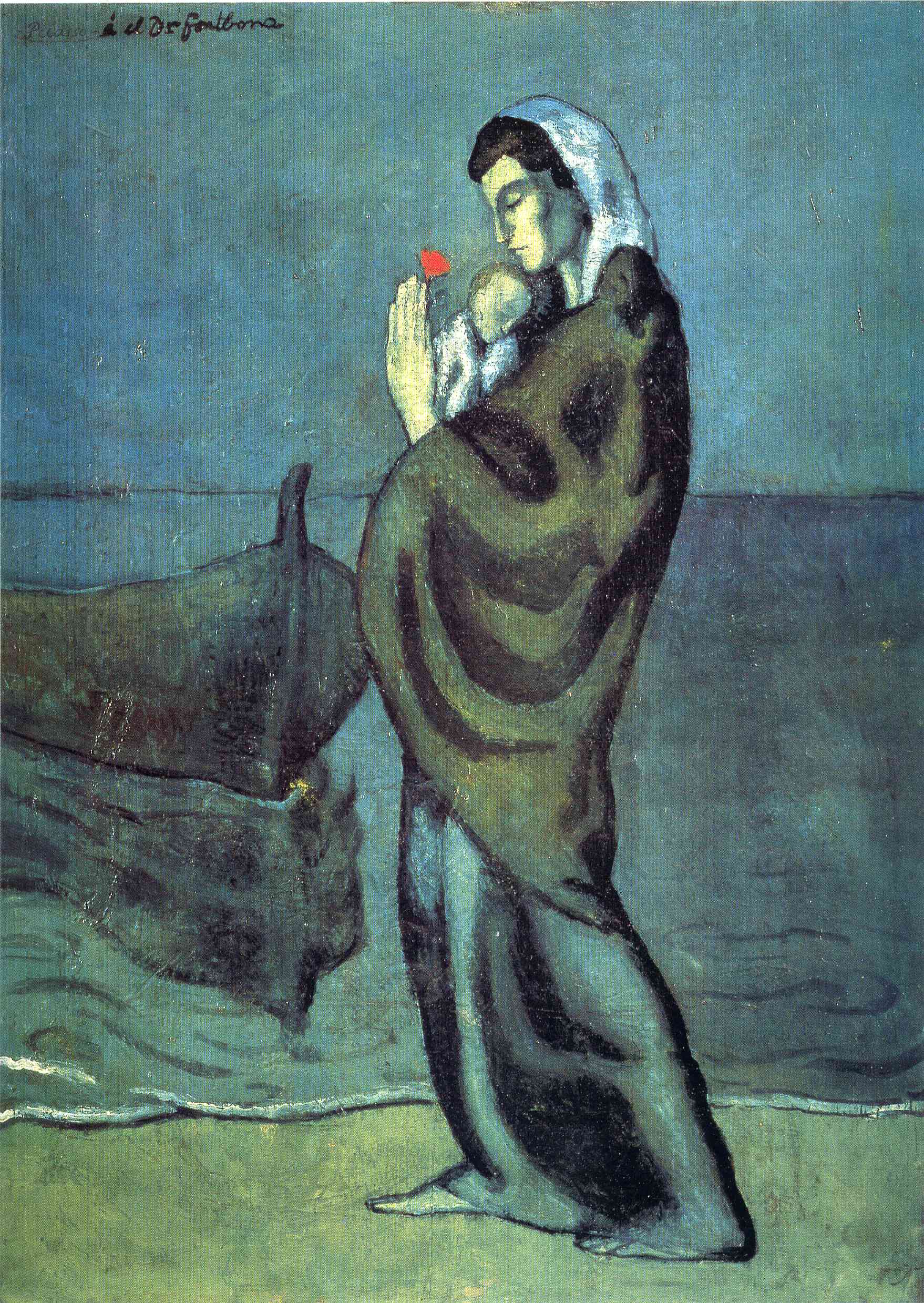 ピカソ(PICASSO)【カップルと子供】、高級画集画、状態良好 Amazon.co.jp: ピカソ「男の顔と座る裸婦」 印刷物 画集画 A4額