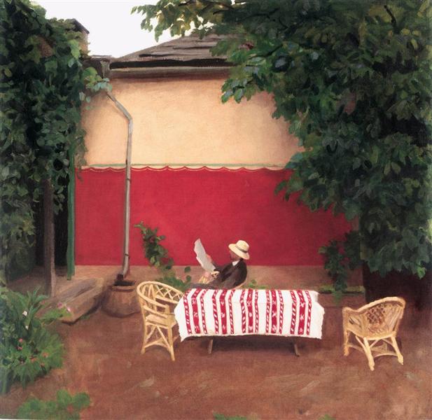 Red Wall, 1910 - Karoly Ferenczy