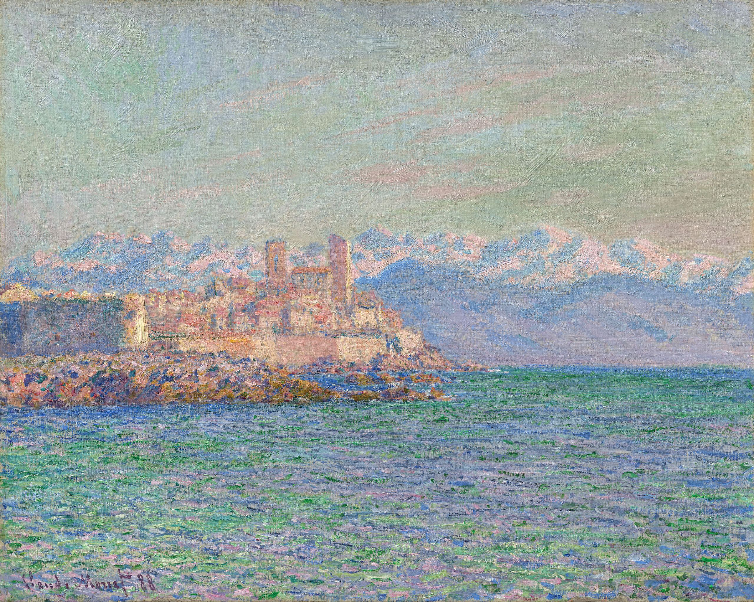 昂蒂布堡垒The Fort of Antibes - 莫奈油画作品,无水印高清大图- 麦田艺术