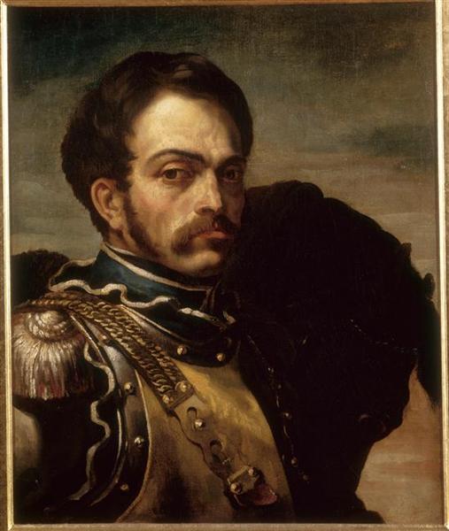 Portrait of a Carabinier - 西奥多·籍里柯Theodore Gericault作品,无水印高清大图 - 麦田艺术