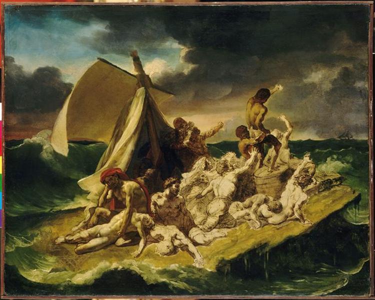 Study for The Raft of the Medusa - 西奥多·籍里柯Theodore Gericault作品,无水印高清大图 ...