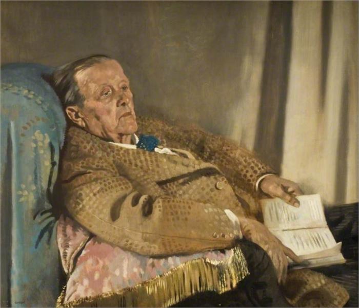 Sir Edwin Ray Lankester William Orpen作品,无水印高清大图 麦田艺术