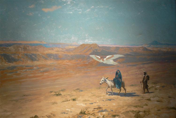 The Flight into Egypt - Jean-Leon Gerome