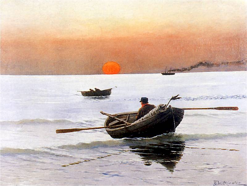 Sunset on the Sea, 1887 - Stanisław Ignacy Witkiewicz