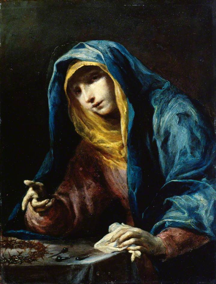 Virgin with the instruments of the passion giuseppe maria crespi 
