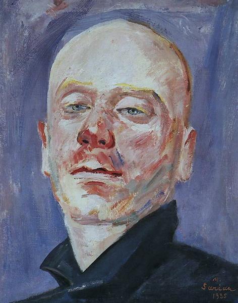 Portrait of Karen Kamsarakan 马尔季罗斯·萨良Martiros Sarian作品,无水印高清图 麦田艺术