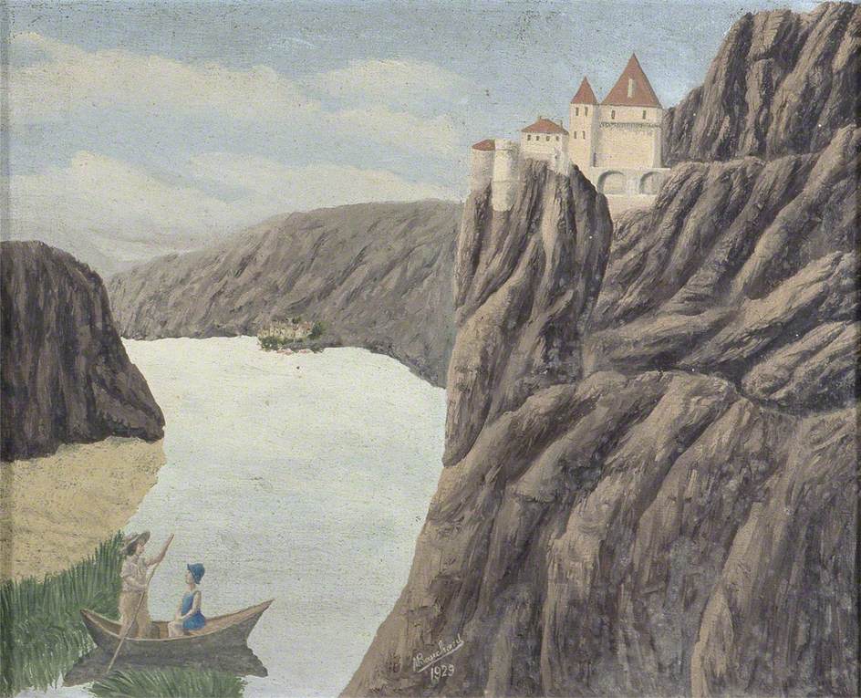 Andre Bauchant、PAYSAGE、海外版超希少レゾネ Paysage montagneux - Andre Bauchant作品,无水印高清图- 麦田艺术
