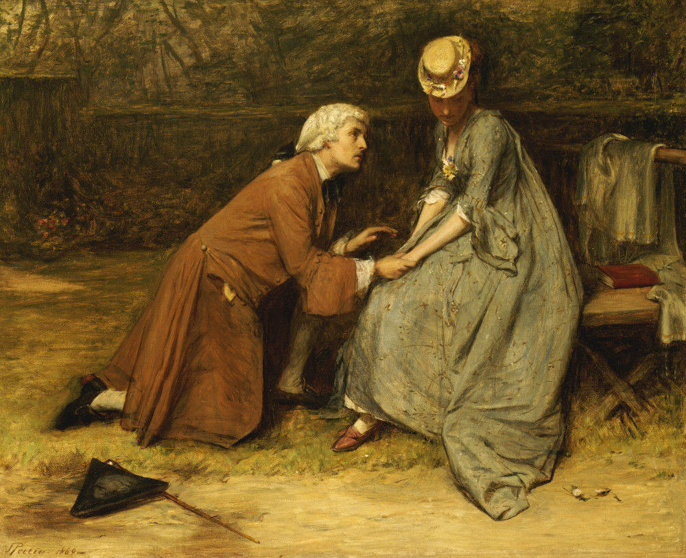The Proposal, 1869 - John Pettie
