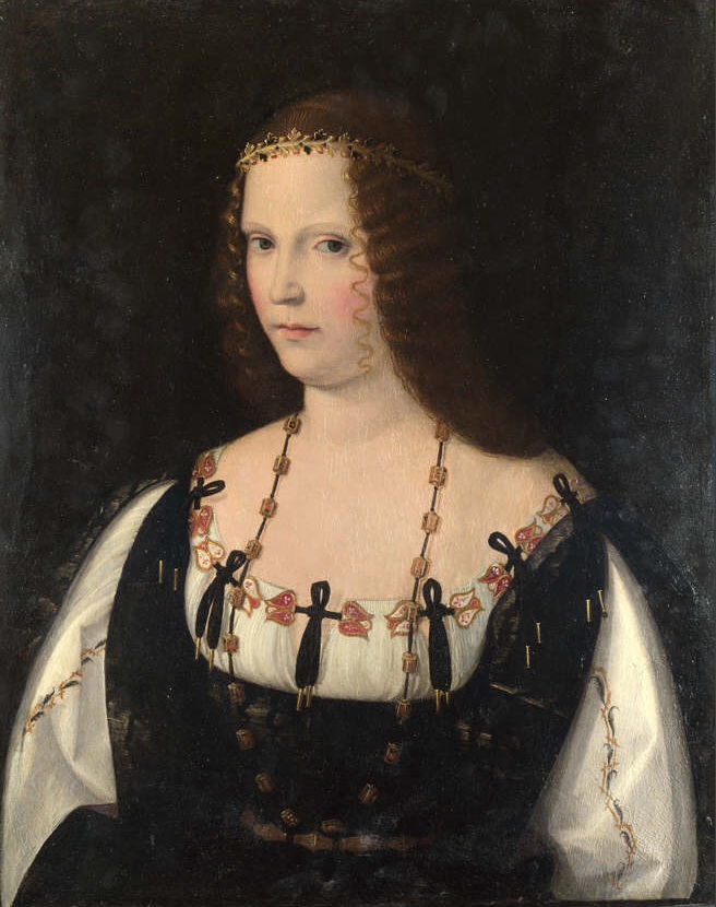 Portrait of a Lady - Bartolomeo Veneto作品,无水印高清图 - 麦田艺术