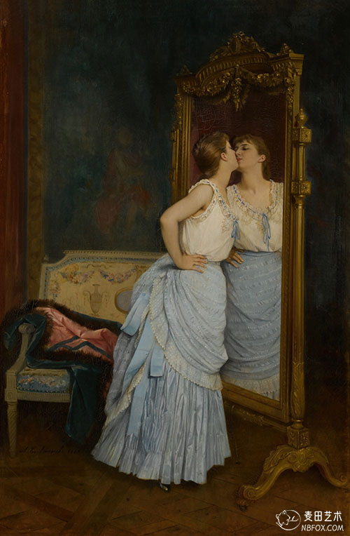 Le miroir | Auguste Toulmouche