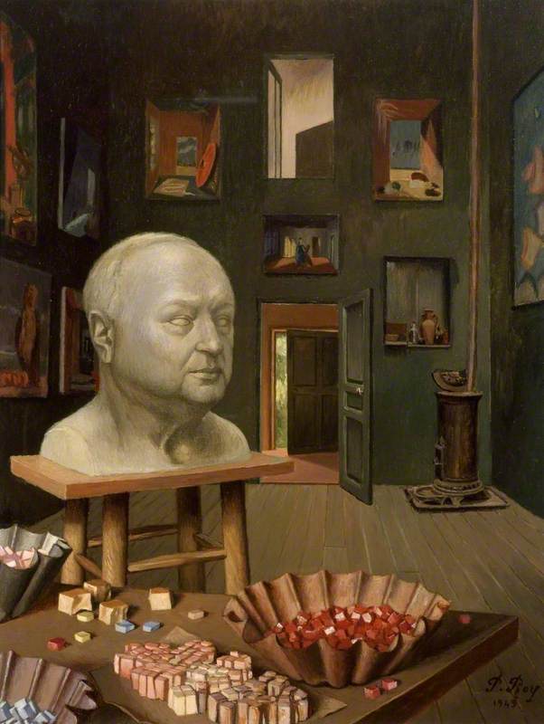 Boris Anrep in his Studio, 65 Boulevard Arago Pierre Roy 作品高清大图 麦田艺术