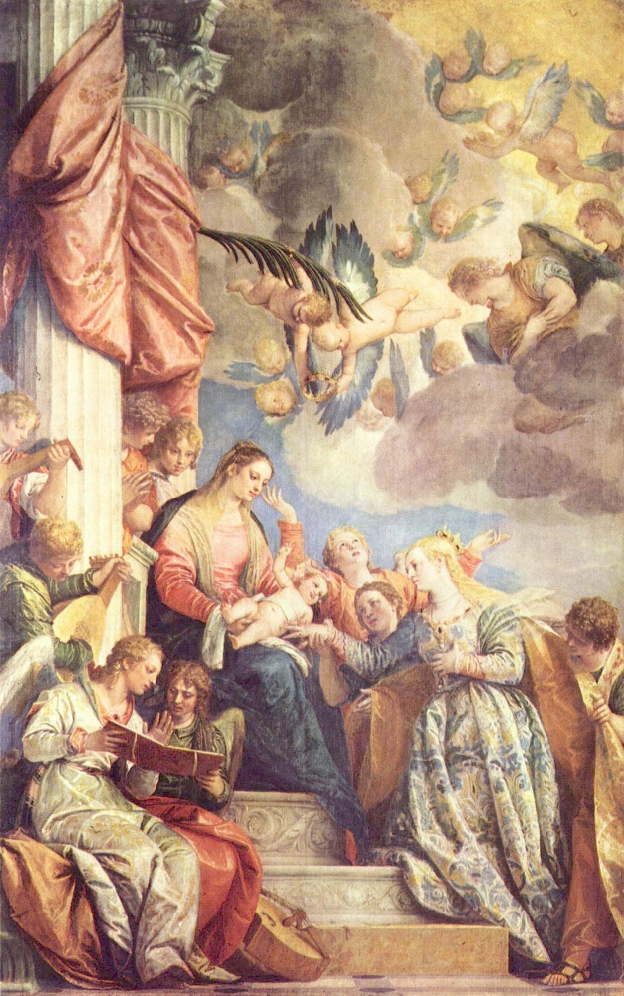 Mystic Marriage of St Catherine - Paolo Veronese 作品高清图 - 麦田艺术
