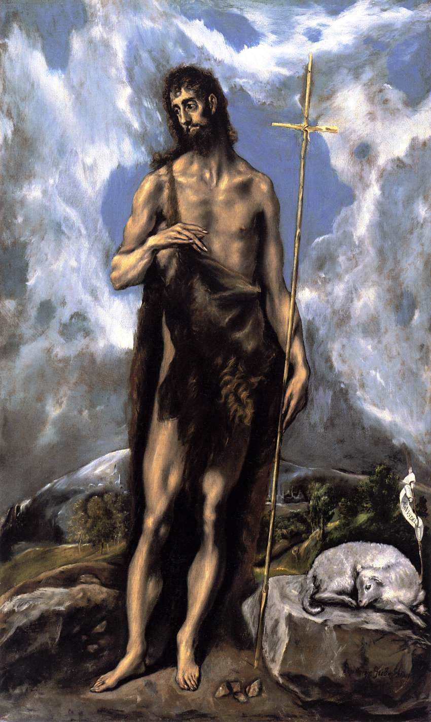 St. John the Baptist - 埃尔·格列柯作品高清大图- 麦田艺术
