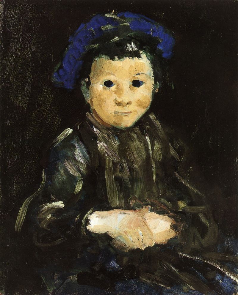 Boy with Blue Cap - George Luks 作品高清大图 - 麦田艺术