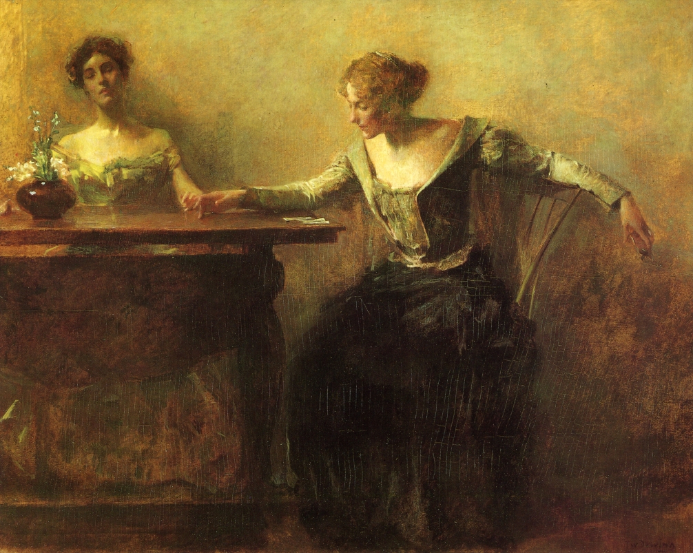 The Fortune Teller - Thomas Dewing 作品高清大图 - 麦田艺术